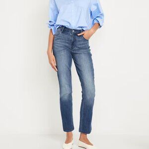 Old Navy-High Rise-Medium Wash Denim-WOW Straight-Skinny Jeans-Size 8